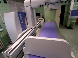 Nový skiagraficko-skiaskopický přístroj za 8,4 milionu korun v Chrudimské nemocnici.